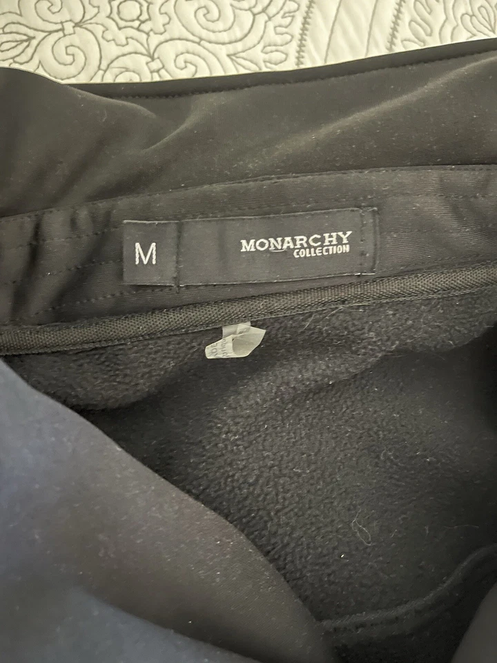 Chaqueta con Capucha Estilo Monarchy Affliction con Cremallera Botón Live Fast Negra Mediana Para Hombres Foto 2 de 4