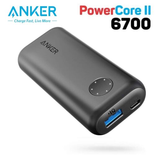 Anker Portable Charger 6700mAh Slim Power Bank External Battery Pack|Refurbish - Afbeelding 1 van 7