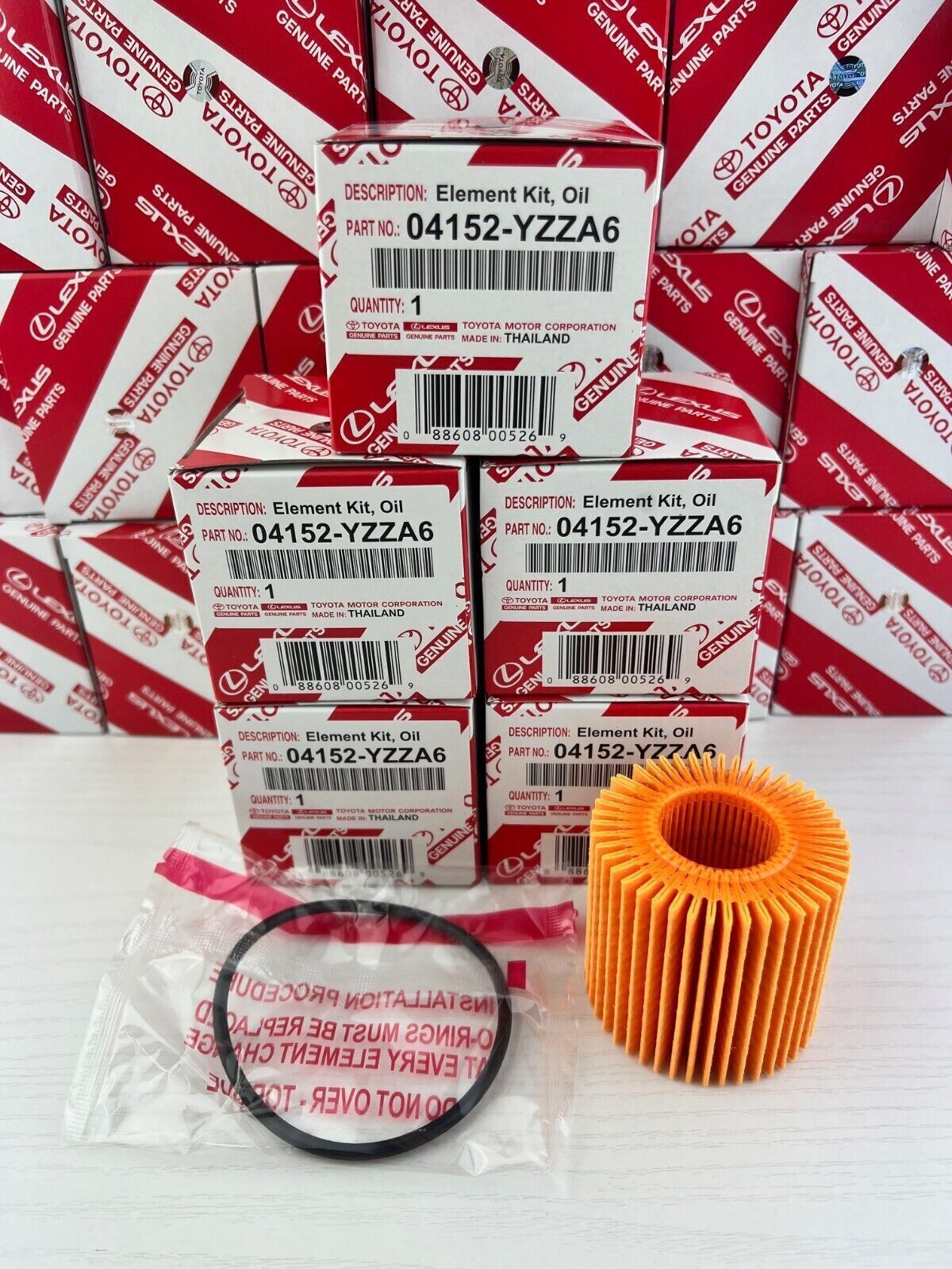 OIL FILTER SET OF 5 04152-YZZA6 FOR TOYOTA COROLLA PRIUS SCION IM XD