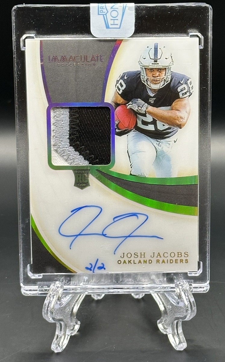 Josh Jacobs 2019 Panini Immaculate #108 RPA Rookie Patch