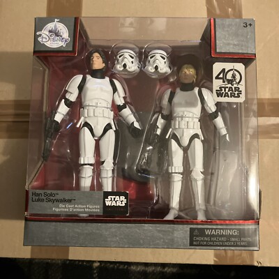 Star Wars Elite Series Die Cast Han Solo Luke Skywalker