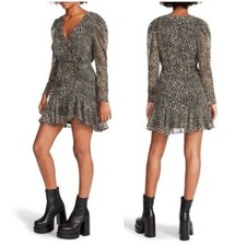 New STEVE MADDEN Nyla Long Sleeve Mini Dress Size 8
