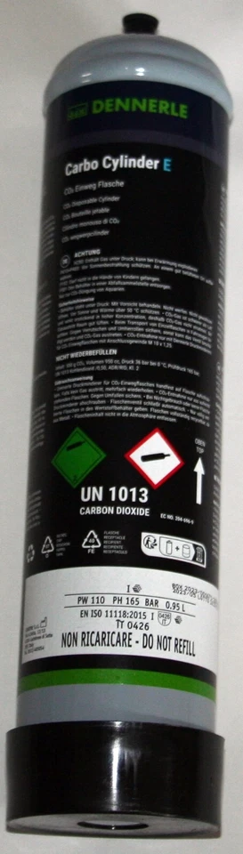 Dennerle CO2 Einwegflasche 500 g Carbo Cylinder E