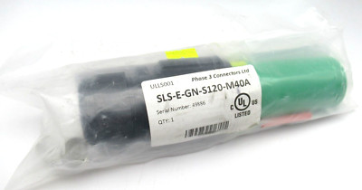 SLS-E-GN-S120-M40A Single Pole Connection Drain Connector SLS005 *NEW*