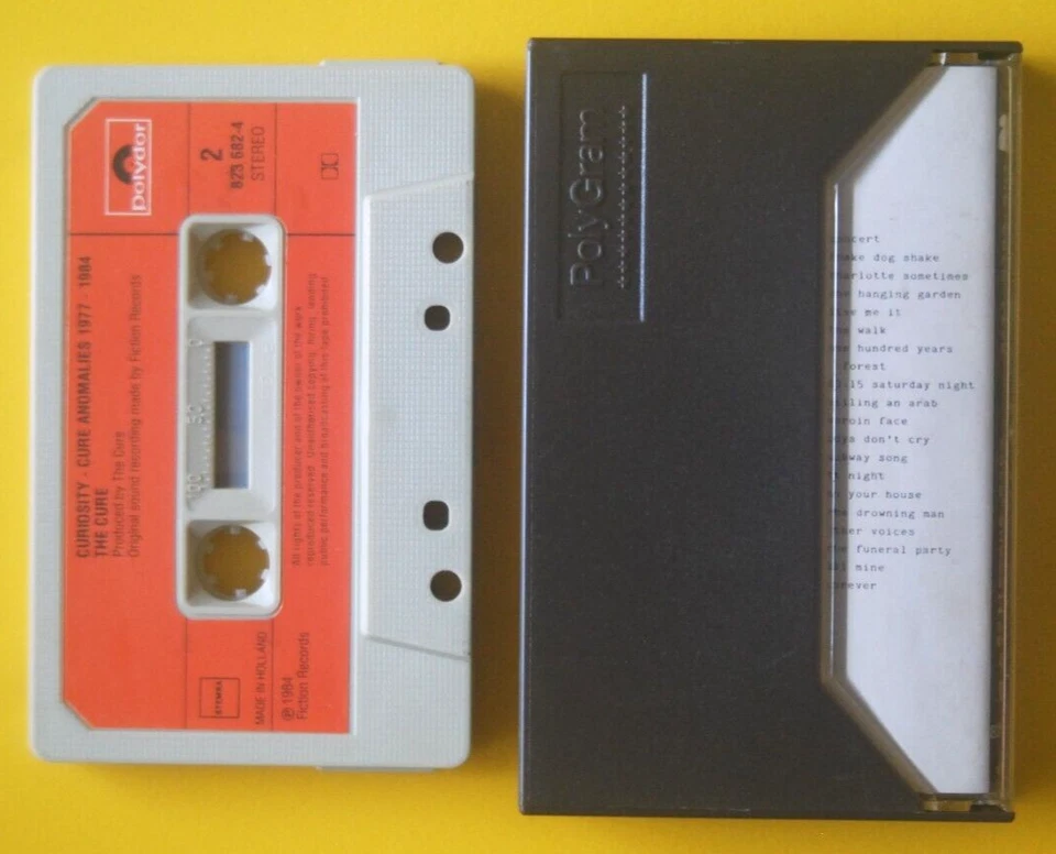 THE CURE *CONCERT & CURIOSITY* ORIGINAL HOLLAND CASSETTE 1984~NO BARCODE~41 Y.O. - Image 2 of 4