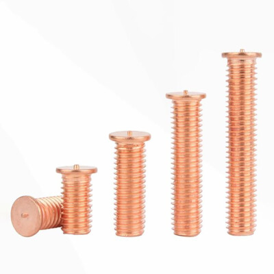 M3 M4 M5 M6 Copper Plated Welding Screw / Spot Welding Stud / Weld Solder Bolts