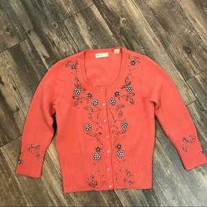 beaded cardigan
