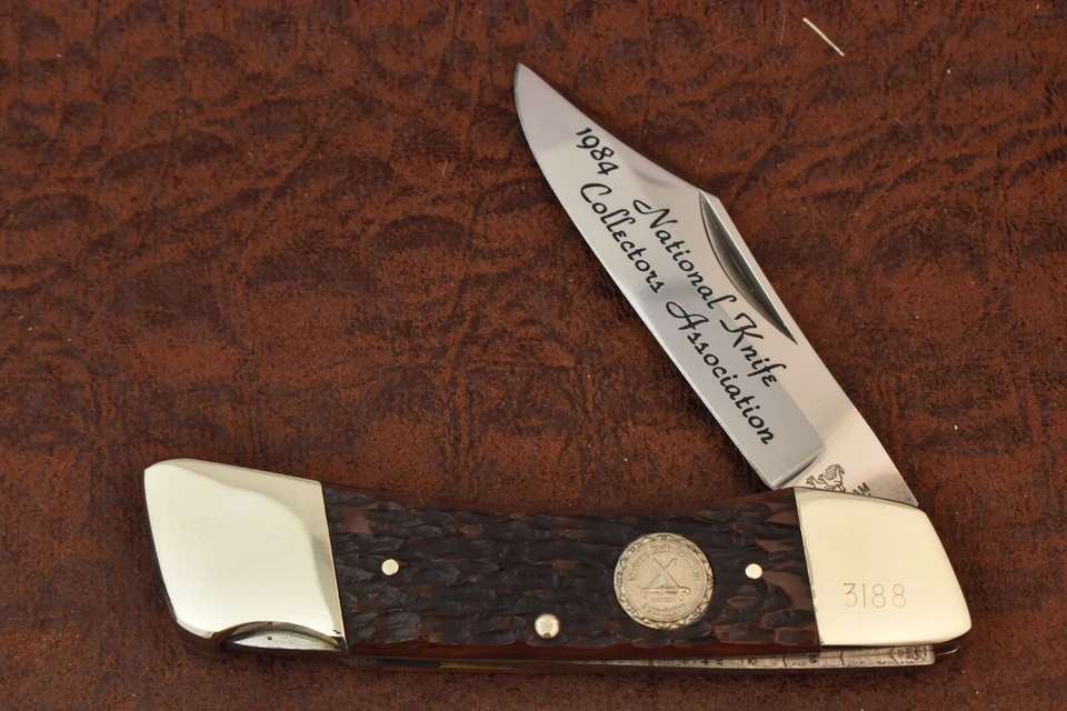 HEN & ROOSTER BERTRAM SOLINGEN GERMANY JIGGED RED BONE NKCA LOCKBACK KNIFE 15747 - Image 4 of 4