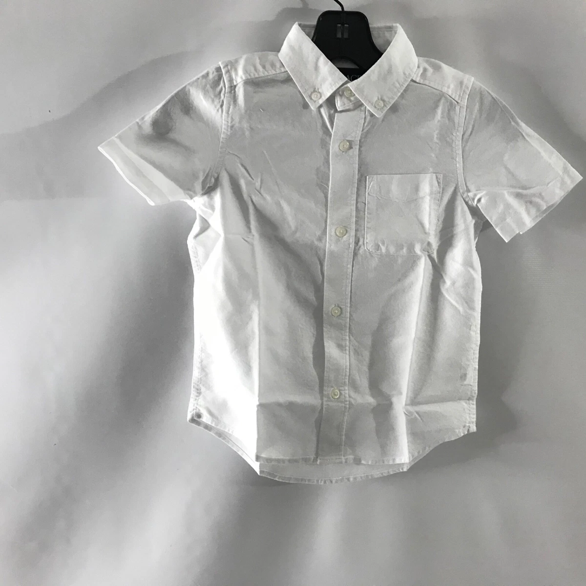toddler white short sleeve button up