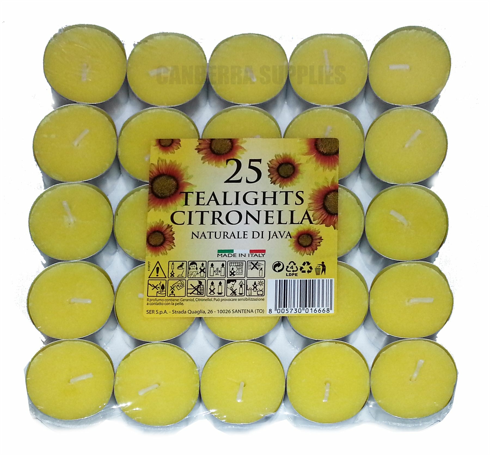 25 X PRICES CANDLES TEALIGHTS CITRONELLA INSECT WASP MIDGE MOSQUITO