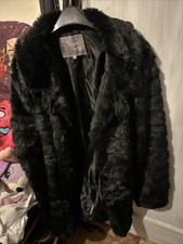 Ladies Black Mid Length Coat 