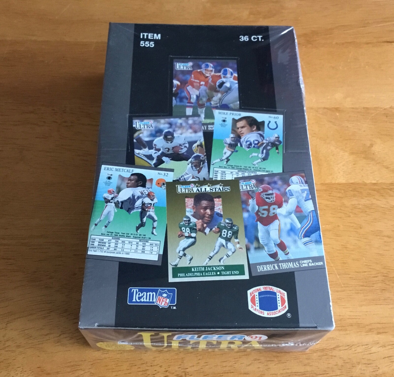 1991 Fleer Ultra Football Factory Sealed Wax Box 36 Packs Brett Favre