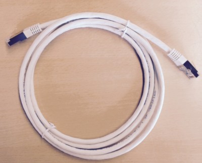 equip C6S/FTP HF Netzwerkkabel Patchkabel Internetkabel 1m-2x RJ45-Cat6 rund,neu