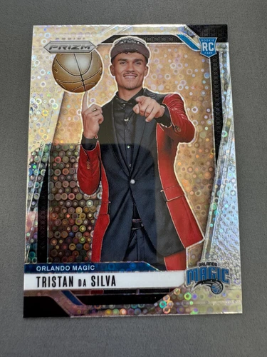 Tristan Da Silva 2024/25 Panini Prizm Fast Break Image Variation Silver RC #256