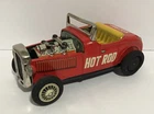 Vtg 1932 Hot Rod Century Roadster Tin Friction Toy Car Japan, Works Bandai