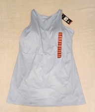 Gap Fit Active Tank Dress Women Size XL Blue Stretch Shelf Bra Inner Shorts NWT
