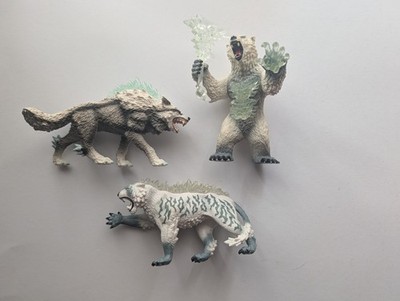 Schleich Eldrador Eiswelt Figuren Tiere Eisbär Wolf Raubkatze 
