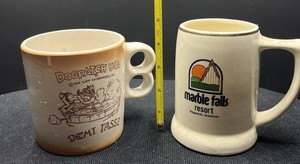 Vtg Dogpatch USA Set Of 2 Coffee Cups Capp Enterprises Lil' Abner