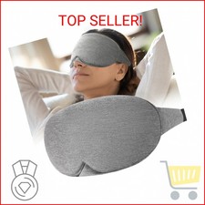 FRESHME Cotton Sleep Eye Mask - Travel Eye Mask for Sleeping Airplane Blackout E