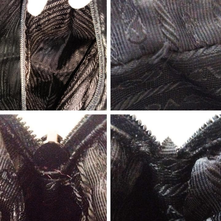 PRADA Nylon Tote Bag Black Shoulder Bag Lightweight Simple Design Authentic Used thumbnail 9