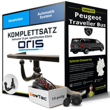 Für PEUGEOT Traveller Bus V Anhängerkupplung abnehmbar +eSatz 13pol 04.2016- AHK