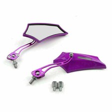 Motocycle Chopper Cruiser Street Dirt Bike Rear View Mirrors 8mm 10mm Purple