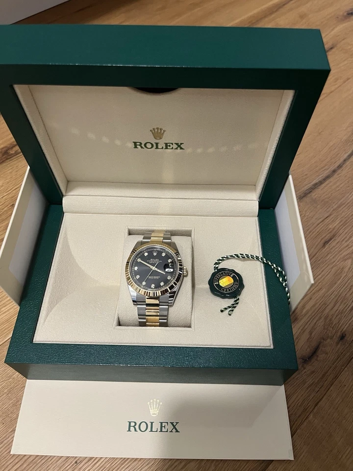 Rolex Datejust 126333 Automatik, schwarzes ZB, Datum, Box & Papiere - Bild 2 von 2