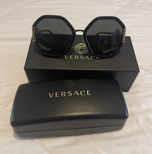 Versace MOD. 4413 GB1/87 Black Geometric Sunglasses 60-19 140 100 UV