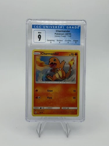 Pokemon Charmander Hidden Fates 7/68 CGC 9 blue label!