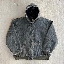 Carhartt J130 MOS green hooded work wear jacket