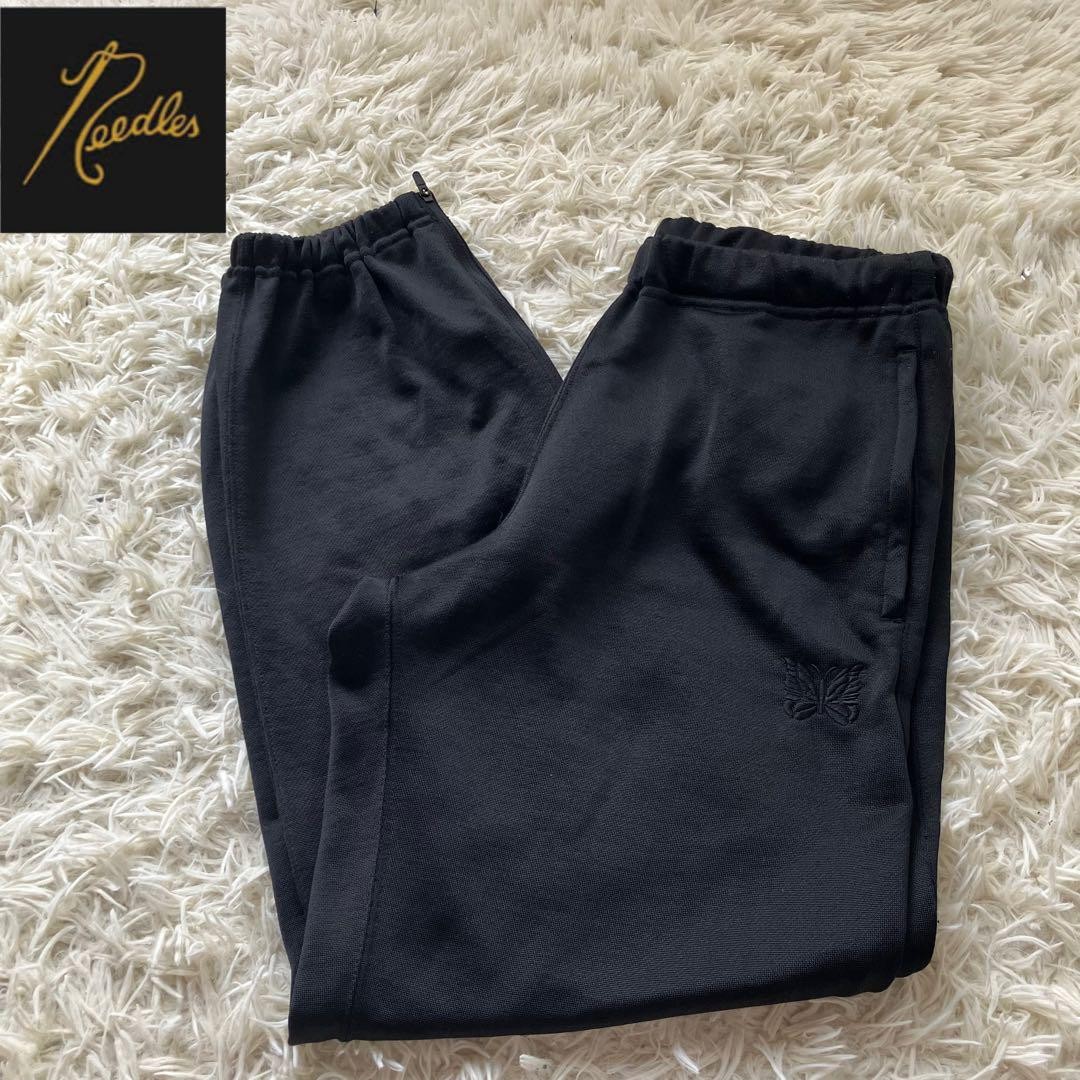 Black Japanese Athletic Joggers - Needles Track Pants Size S