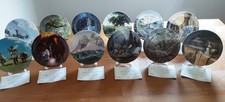 Danbury Mint Lord of the Rings Collector Plates Set of 12 with Certificates