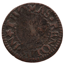 17th CENTURY COLCHESTER FARTHING TOKEN: THOMAS RENOLDS
