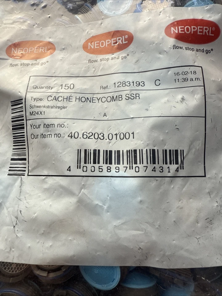 150-Neoperl Design CACHE Honeycomb SSR Jet Regulator Mixing Nozzle Aerator M24X1 - Image 2 of 4