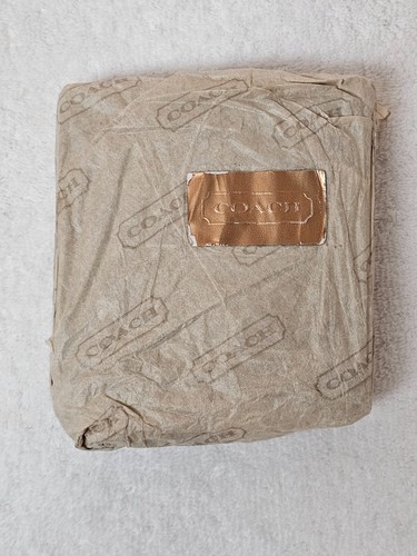 Vintage Coach Water Buffalo Leather Bifold Wallet NIB w/ Box Black USA - Picture 3 of 13