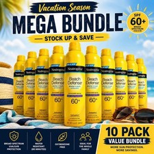 10 - Neutrogena Beach-Defense 60 SPF Water/Sun Protection Sunscreen Spray Lotion