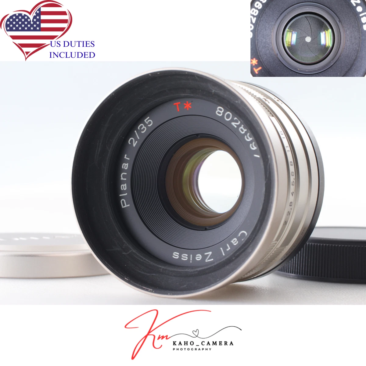 ZEISS Planar T* 35mm Focal f/2 Camera Lenses for sale - eBay