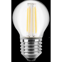 LED Tropfenlampe G45, E27, 4.5W 2700K 470Lm, Glas Klar, Dimmbar