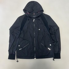 Men JP-size M Jacket Burberry Black Label 2Way Zip Up Hoodie Outer JPN Original
