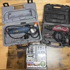 2 Rotary Tools With New Dremel 110 Piece Kit