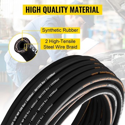 3/8 X 12 JIC 6F Swivel Hydraulic Hose - SAE 100R16, 3000