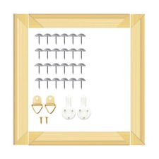 ECOIOU DIY Canvas Mini Stretcher Bars 8x8" Painting Frame for Oil Prints Posters