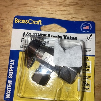 BrassCraft G2CR19X CD 1/4 Turn Angle Valve, for Wall Pipe, FREE SHIPPING
