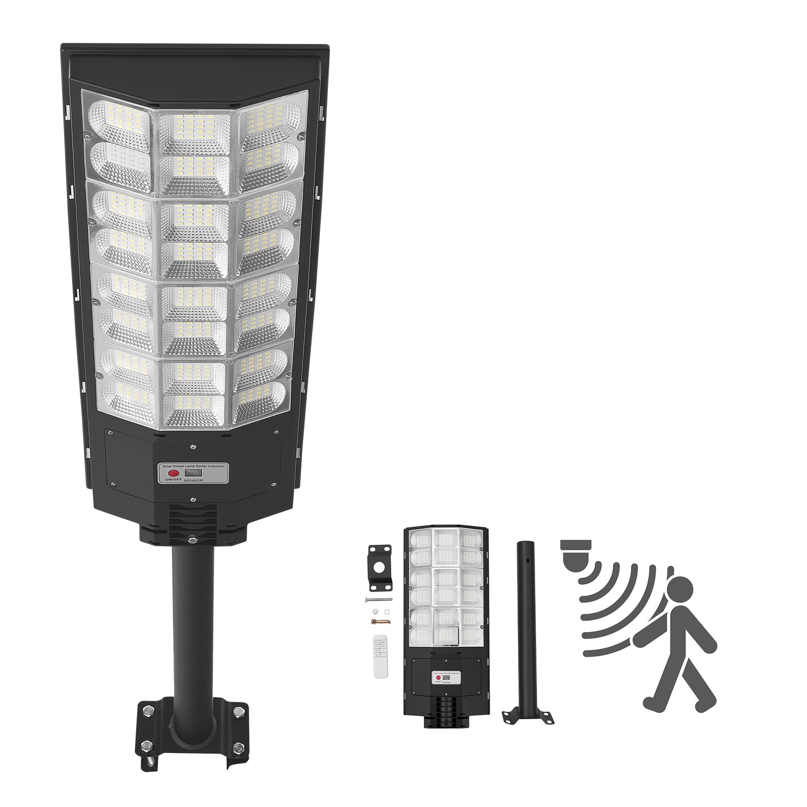 Lampadaire solaire puissant 8000W éclairage public extérieur et grand parking