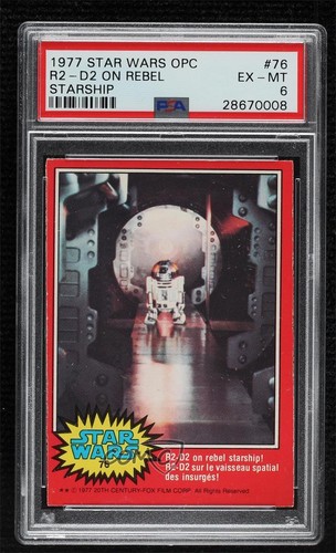 1977 OPC Star Wars #76 Artoo-Detoo on the rebel starship!