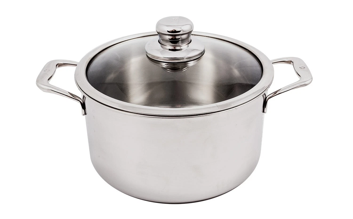 Premium Clad 5-Ply Stainless Steel 6.7 Quart Dutch Oven with Lid and Satin Ex...