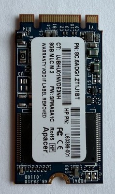 Apacer HP 8GB MLC M.2 SATA 6Gb/s Solid State Drive Card 922346-001