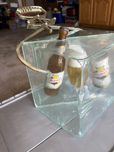 Falstaff Beer Ice Block with Deliver Ice Tongs