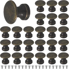 25PCS Mini Cabinet Knobs, 1/2 Inch Vintage Antique Dresser Knobs, Small Drawer K