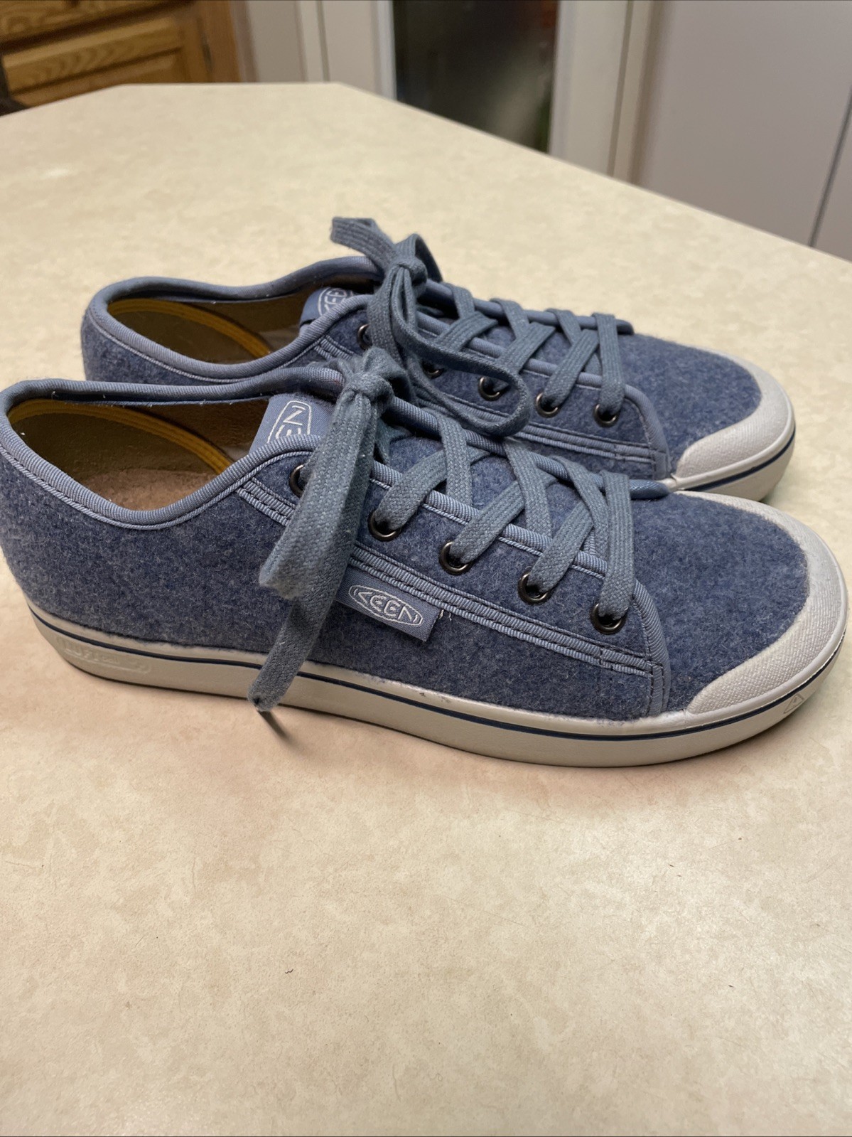 KEEN Elsa Lite scarpe sneakers casual in feltro blu donna taglia 7 5